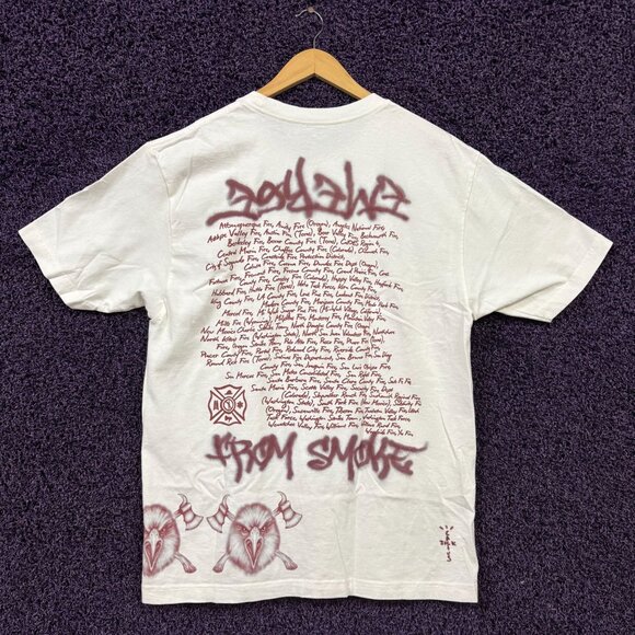 Travis Scott x LAFD Wildfire Fund Cactus Jack Charity T-Shirt L - Picture 3 of 4